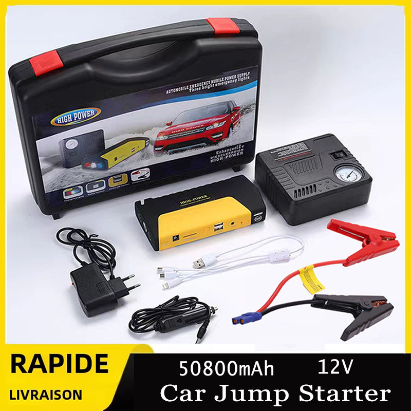 Power Banks - Tragbarer 12V Auto-Starthilfe-Booster, Multifunktionaler Notfall-Booster mit