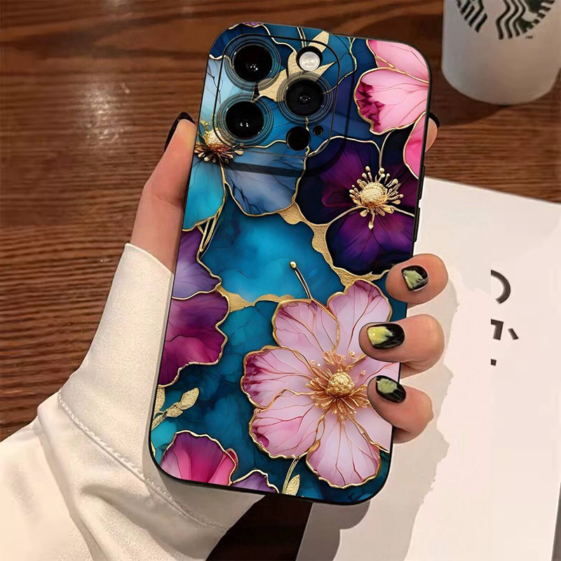 Vintage Floral Pattern Soft Case - Weiche TPU-Handyhülle mit Vintage-Blumenmuster für Xiaomi