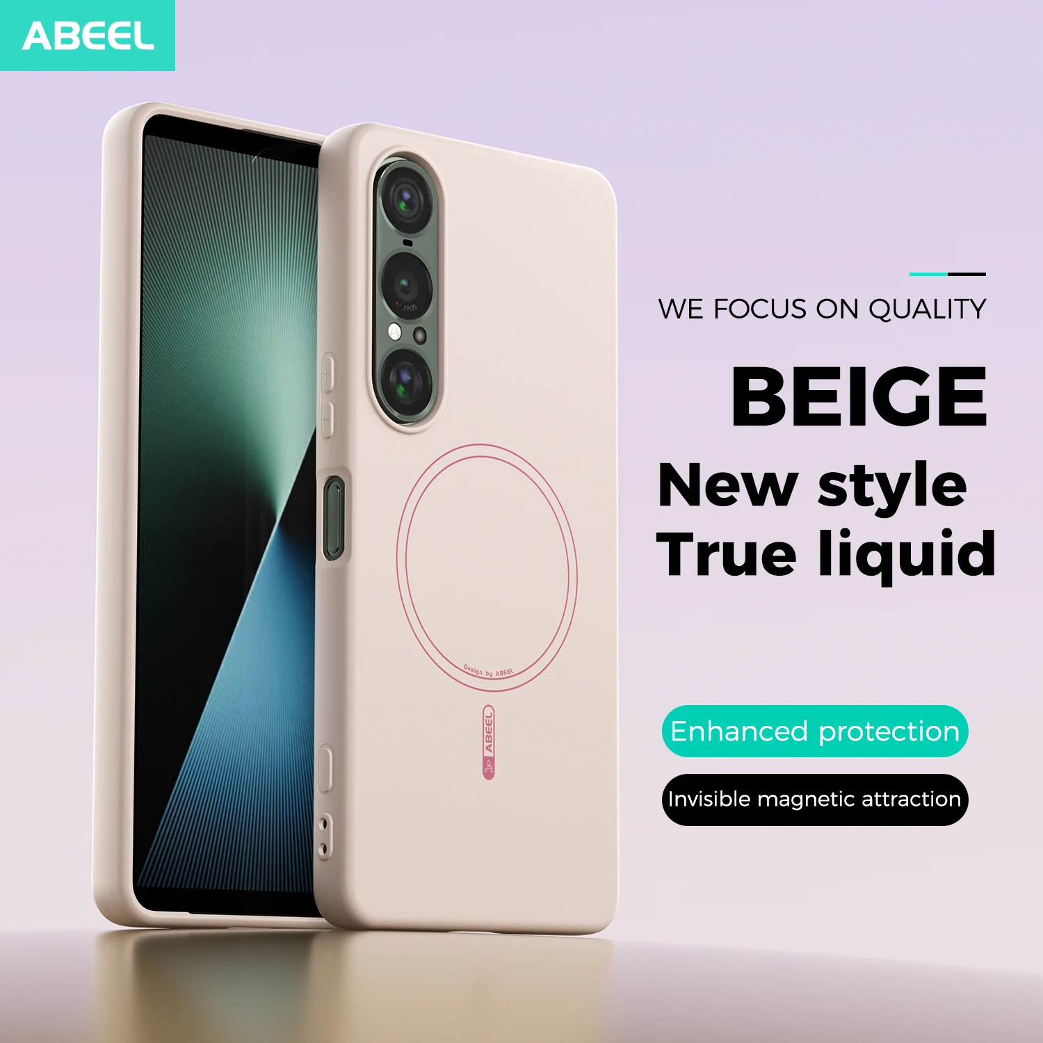 Liquid Silicone Magnetic Phone Case - Magnetische Handyhülle für Sony Xperia 1