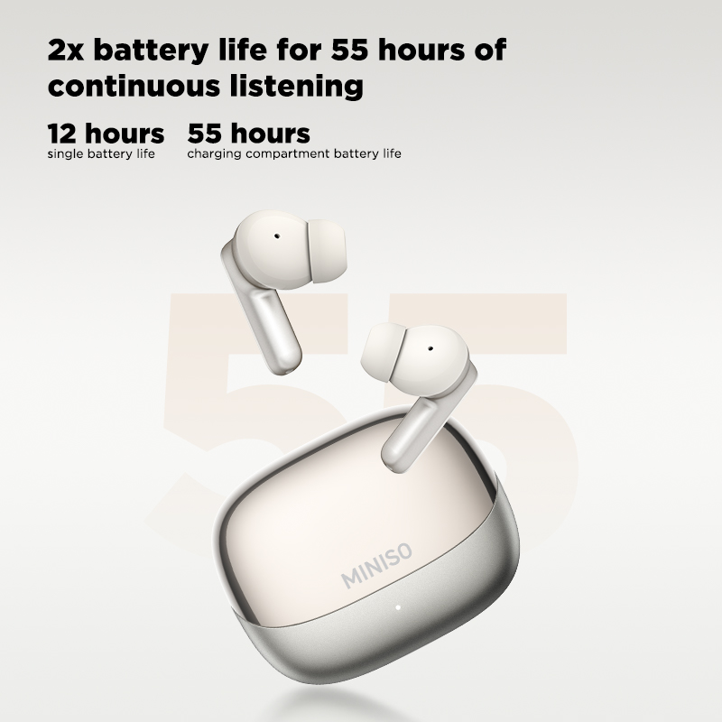 Earphones - MINISO MS106 Bluetooth-Kopfhörer In-Ear Weiche KI-Übersetzer-Ohrhörer
