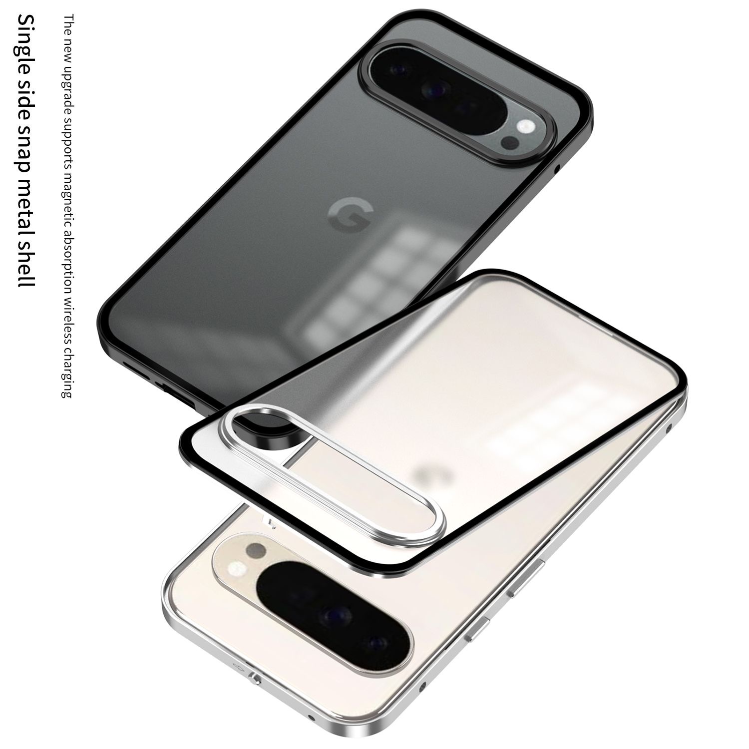 Metal Bumper Aluminum Frame Case - Aluminiumlegierung Stoßfänger-Rahmen Magnetisch 2-in-1 Metall Matt