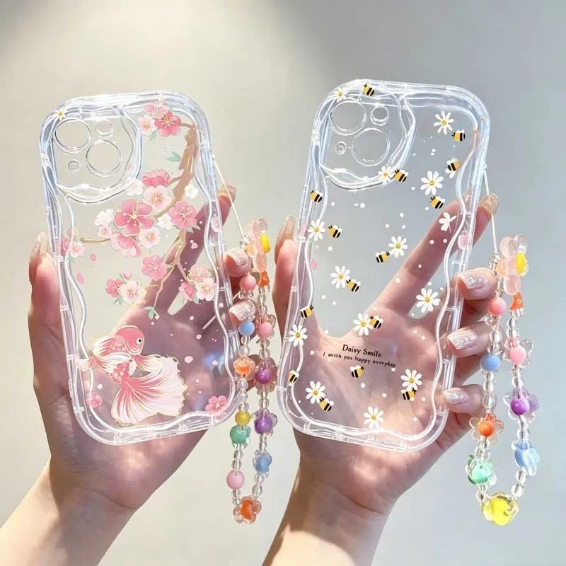 Niedliche Blumen-Handgelenksch – Cute Cartoon Wrist Strap Silicone Case Bewertung und Preis