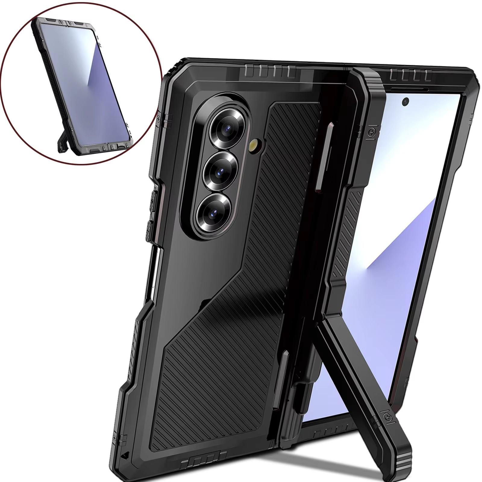 Für Saumsung Z Fold 7, 6, 5, 4 – Heavy Duty 360 Full Body Protective Case Bewertung und Preis